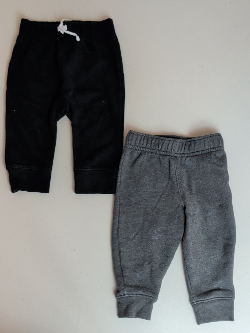 Cat & Jack Black and Gray Jogger Pants Pack